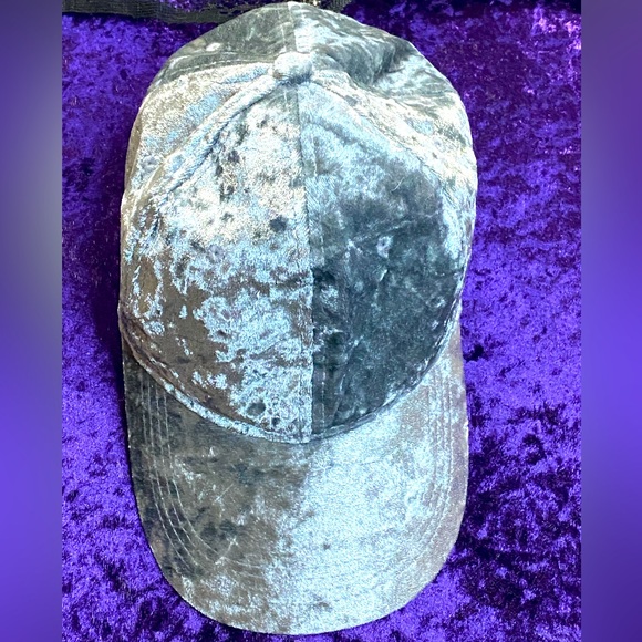 Zumiez Accessories - Silver Crushed Velvet Baseball Cap
